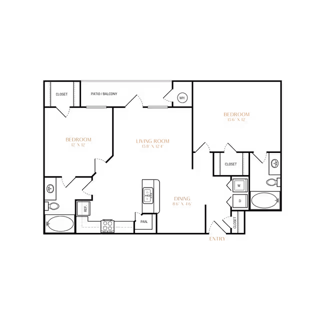 Unit C1026 C1026 floor plan